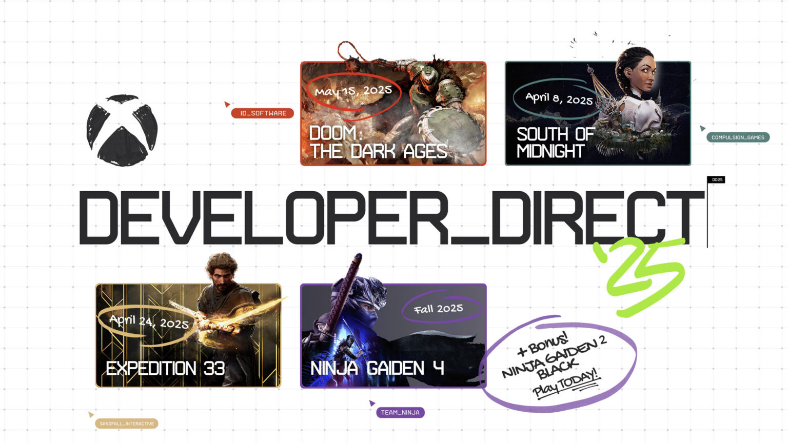 Xbox Developer_Direct 2025: DOOM, Clair Obscur und Ninja Gaiden 4 angekuendigt - Bild: news.xbox.com