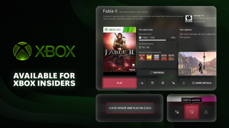 Xbox Insider: Game Hubs, Gamerscore-Badges und Cloud-Spiel während Updates