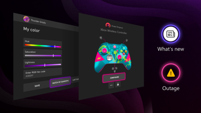 Xbox-Insider testen neue Konsolenfeatures: Controller-Bilder, Hex-Farben und Service-Status