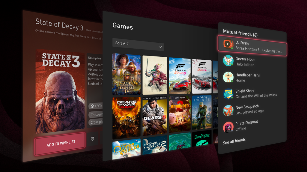 Xbox Insider: Juli-Update bringt gemeinsame Freunde, anpassbare Bibliothek und sparsameren Ruhezustand - Bild: news.xbox.com
