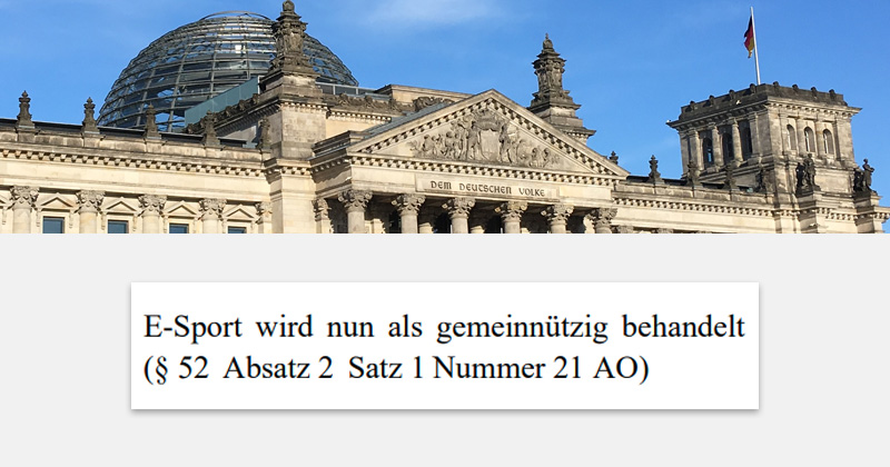 Bundesrat beschließt Gemeinnützigkeit des E-Sports zum 1. Januar 2026 - Bild: bundesrat.de