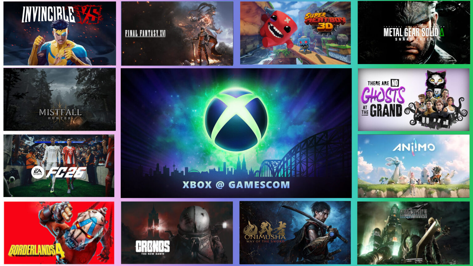 gamescom 2025: Xbox zeigt Lineup in Halle H mit Borderlands 4 und Metal Gear Solid Delta - Bild: news.xbox.com