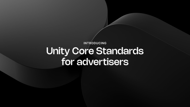 Unity Core Standards: Mehr Transparenz für Werbung in mobilen Spielen - Bild: unity.com