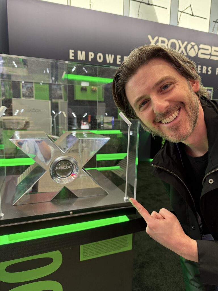 Originaler Xbox-Prototyp DirectX Box am Xbox-Stand der GDC 2026 - Bild: Microsoft