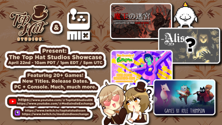Top Hat Studios und MIX Showcase zeigen über 20 Indie-Titel - Bild: tophatstudios.co.uk