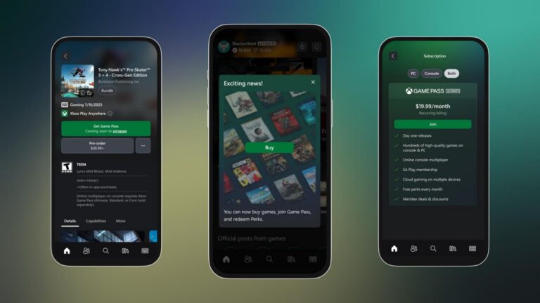 Xbox-App für Smartphones: Spielekaeufe jetzt direkt moeglich