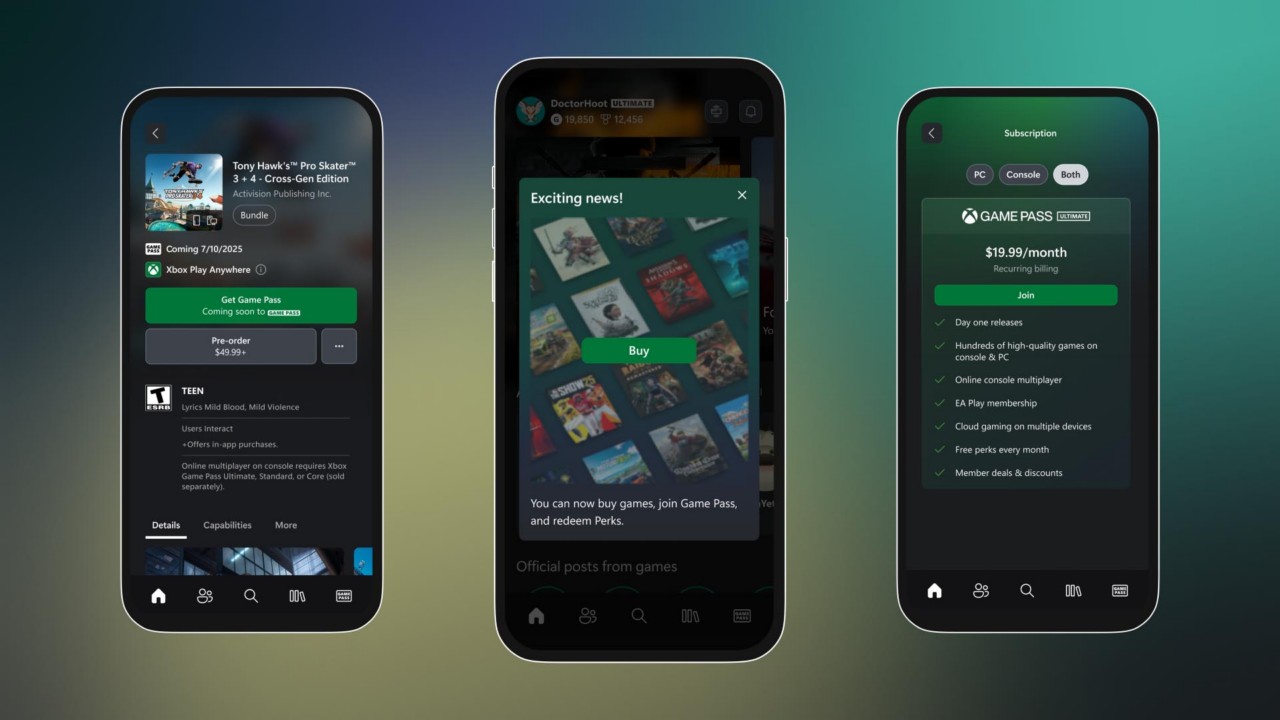 Xbox-App für Smartphones: Spielekaeufe jetzt direkt moeglich