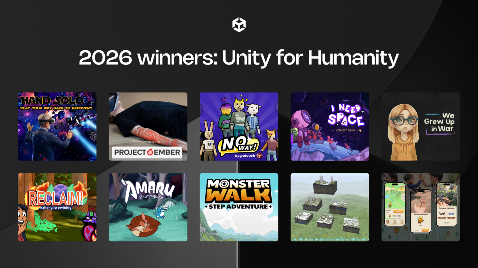 Unity for Humanity 2026 zeichnet Projekte mit gesellschaftlichem Schwerpunkt aus