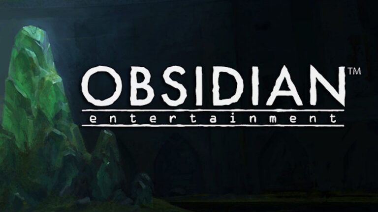 Obsidian-Entertainment-Logo vor dunklem Hintergrund