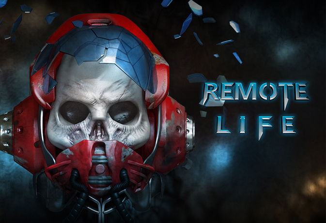 Remote Life mit einem Raumfahrer in einem düsteren Sidescroller