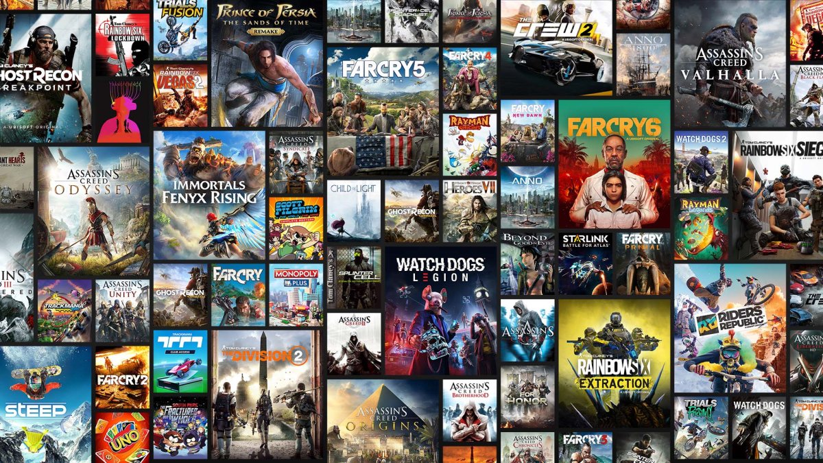 Collage aus Ubisoft-Spielen für das Ubisoft+-Abo - Bild: Ubisoft