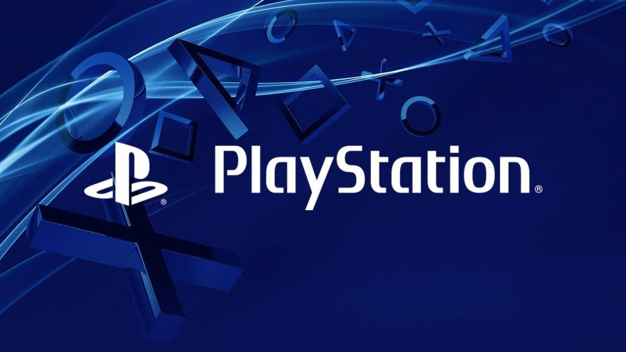 PlayStation Logo vor blauem Hintergrund