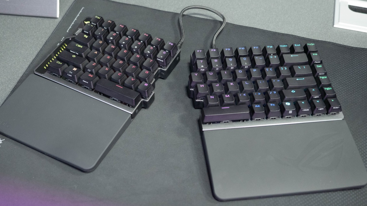 Asus ROG Falcata: Teilbare Gaming-Tastatur im 75-Prozent-Format vorgestellt