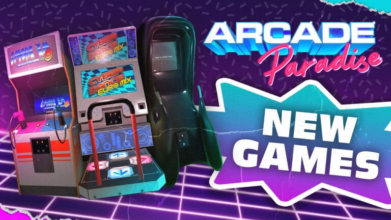 Arcade Paradise mit drei neuen Arcade-Automaten - Bild: Wired Productions