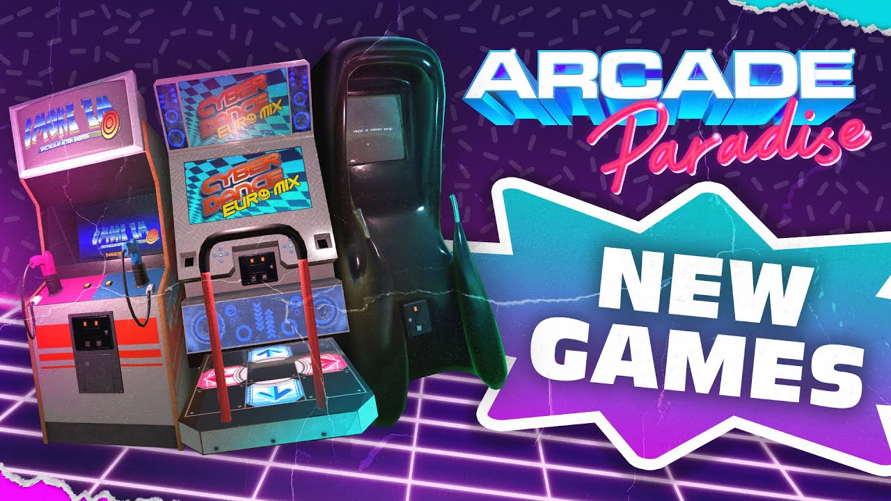 Arcade Paradise mit drei neuen Arcade-Automaten - Bild: Wired Productions