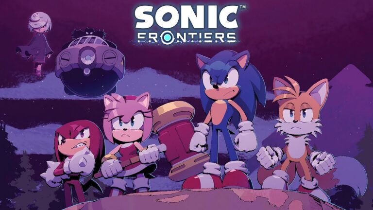 Sonic und seine Verbündeten im animierten Comic zu Sonic Frontiers - Bild: SEGA