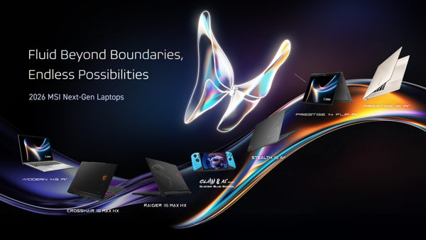 CES 2026: MSI zeigt neue Gaming-Laptops der Raider-, Stealth- und Crosshair-Serie