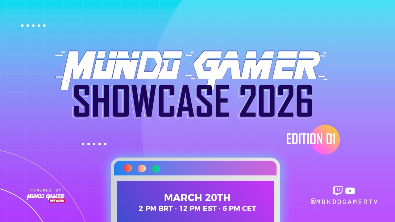 Mundo Gamer Showcase 2026: März-Ausgabe startet mit globalem Indie-Programm