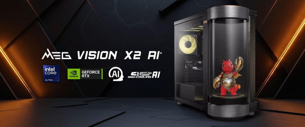MSI zeigt MEG Vision X2 AI+ mit lokalem KI-Begleiter