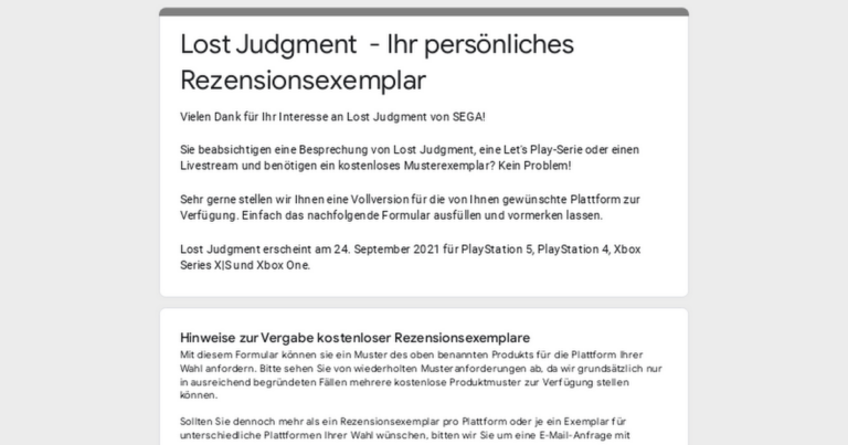 Action gefällig? Neuer Gameplay-Trailer von Lost Judgment veröffentlicht (SEGA-Pressemitteilung)