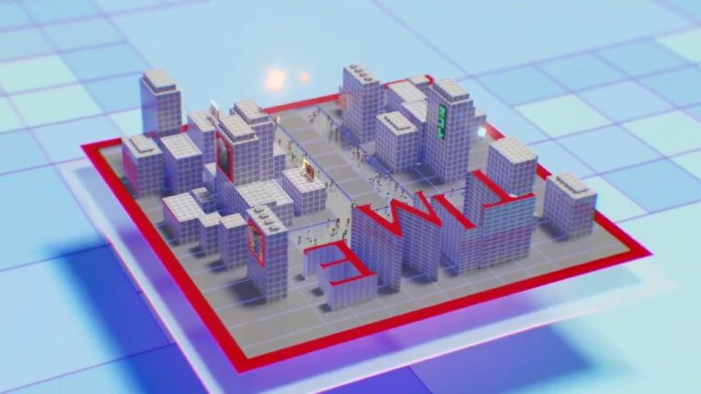 TIME Square als Voxel-Modell in The Sandbox - Bild: The Sandbox