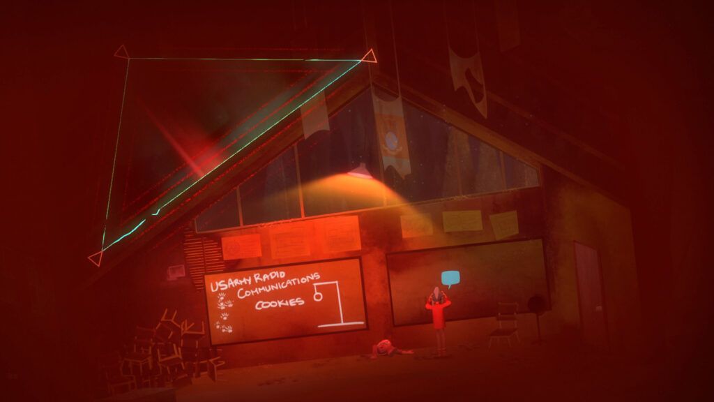 Oxenfree mit einer Szene von Edwards Island