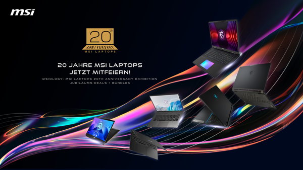 MSI Laptop-Sparte: 20 Jahre Entwicklung von Gaming-, Creator- und Business-Notebooks - Bild: MSI