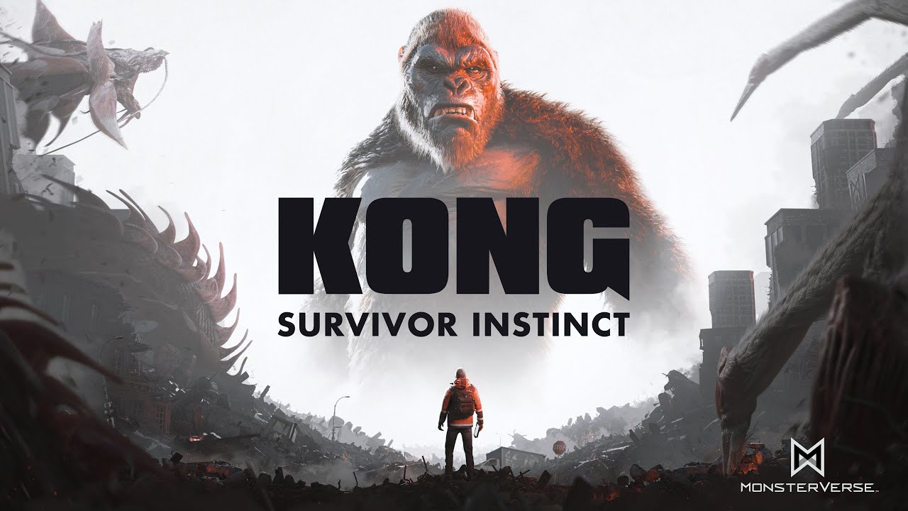 Kong Survivor Instinct Key-Art mit King Kong und Hauptfigur