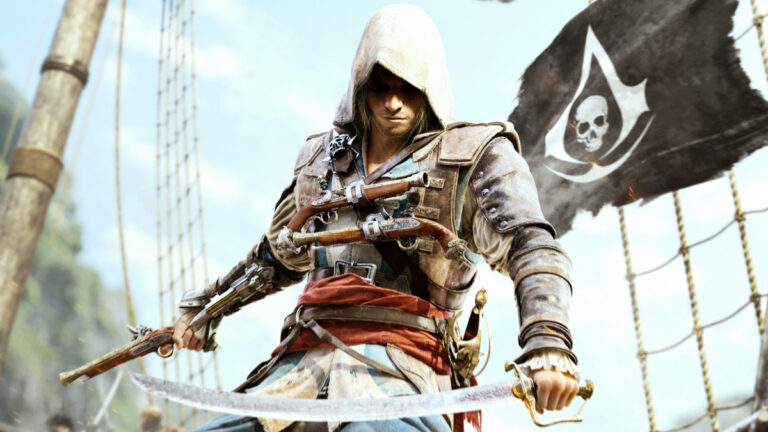 Assassine aus Assassin’s Creed auf einem Schiff