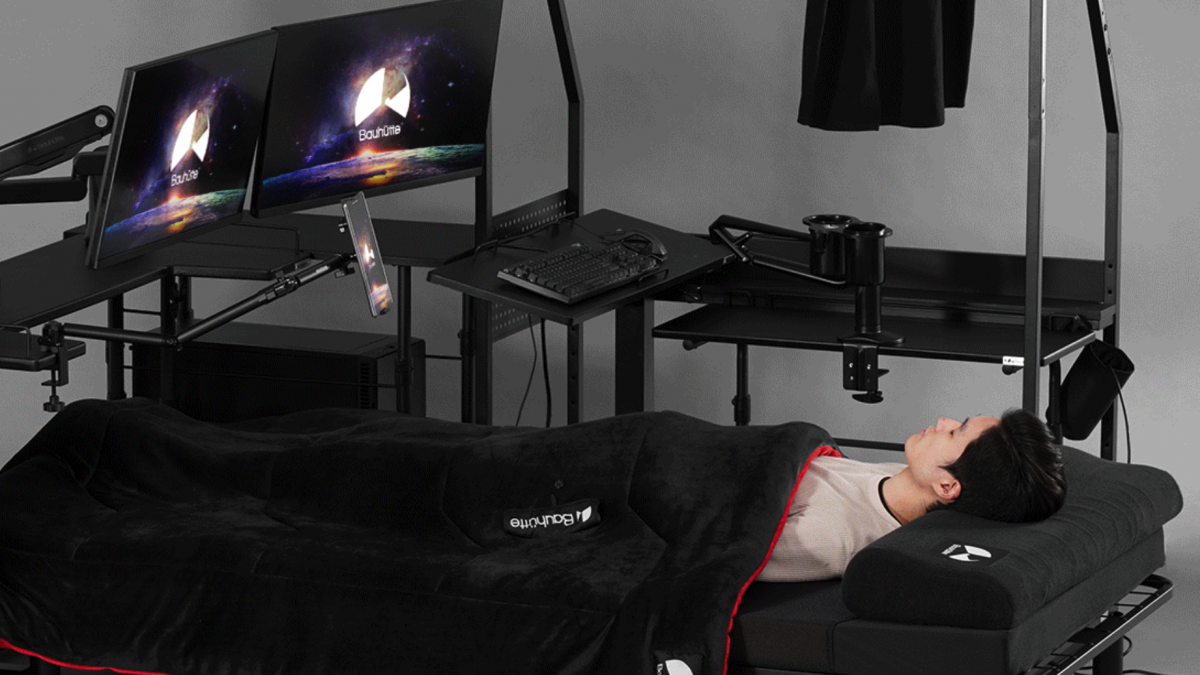 Bauhütte Electric Gaming Bed mit verstellbarer Rückenlehne