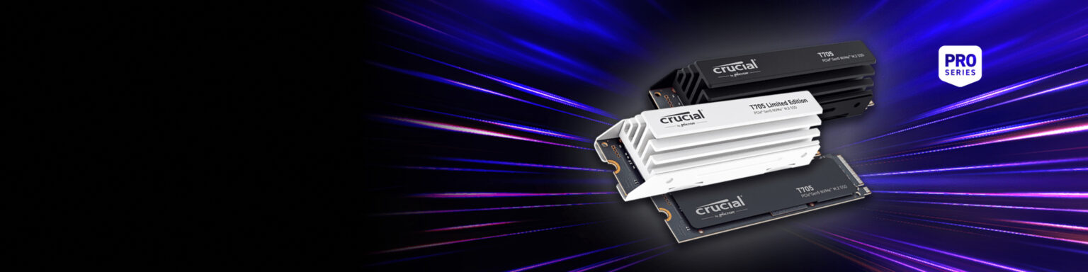 Crucial T705: Micron bringt mit 14.500 MB/s die schnellste PCIe-5.0-Gaming-SSD - offizielles Motiv
