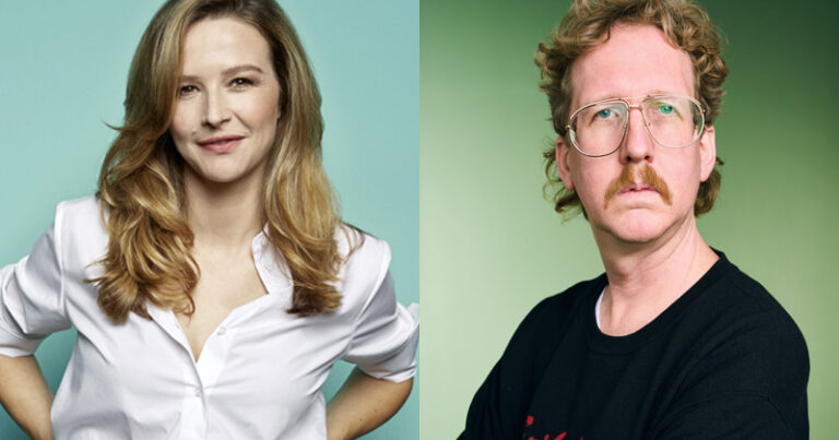 Katrin Bauerfeind und Uke Bosse moderieren den DCP 2022 - Bild: Deutscher Computerspielpreis