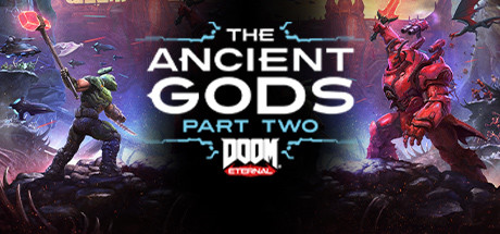 DOOM Eternal The Ancient Gods Part Two mit dem DOOM Slayer in einer dämonischen Arena