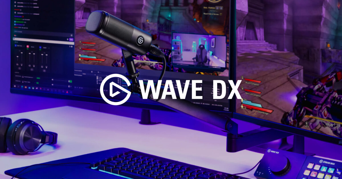 Elgato launcht das Wave DX: XLR-Dynamikmikrofon in Kooperation mit Lewitt Audio