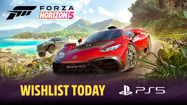Offizielle Ankündigungsgrafik von Forza Horizon 5 für PlayStation 5