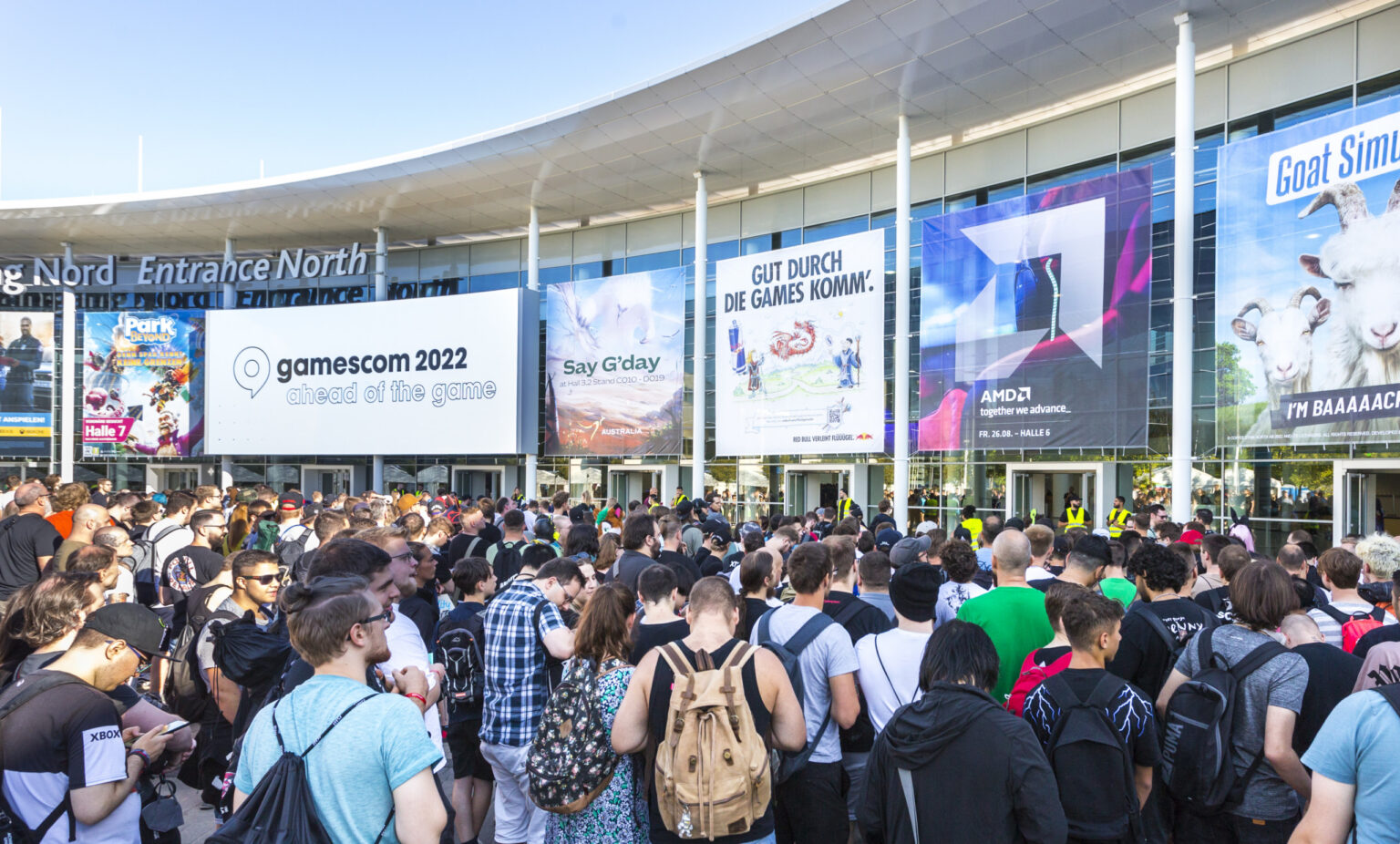 Eingang Nord der gamescom 2022 - Bild: XboxDev