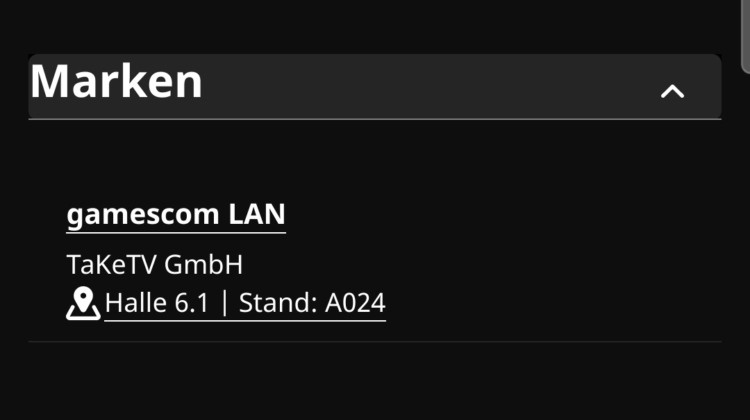 gamescom LAN Listing für TaKeTV in Halle 6.1 - Bild: gamescom