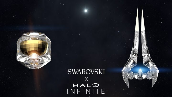 Kristallobjekte von Swarovski zum Halo-Jubiläum