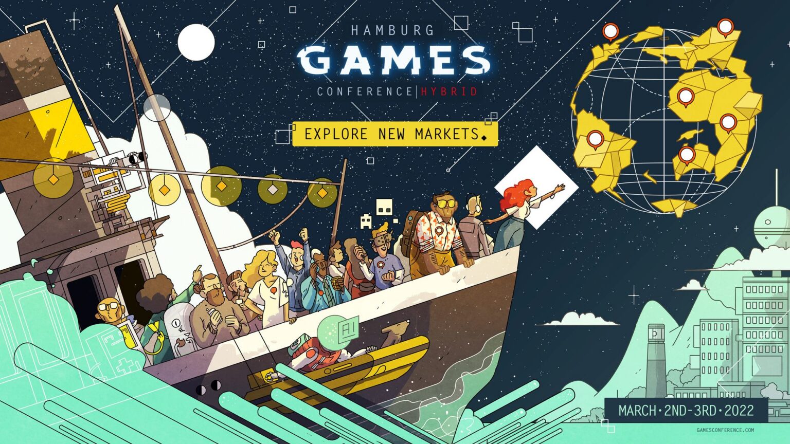 Hamburg Games Conference 2022 in der RCADIA - Bild: Gamecity Hamburg