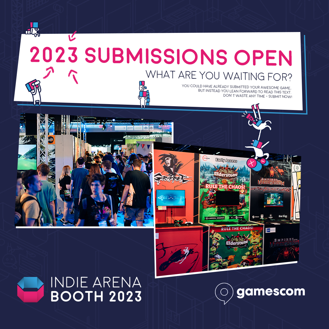 gamescom 2023: Indie Arena Booth 2023: Bewerbungen für die Indie-Show auf der gamescom gestartet - Bild: twitter.com
