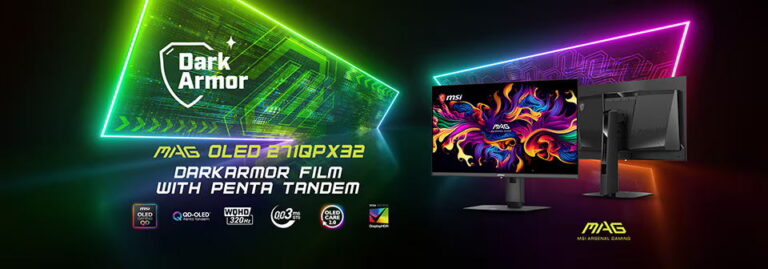 MSI MAG OLED 271QPX32 Gaming-Monitor mit QD-OLED-Panel