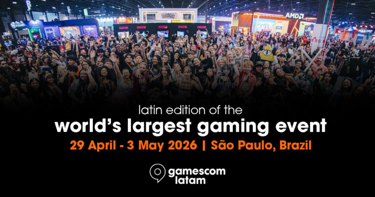 Offizielles Banner der gamescom latam 2026 in São Paulo