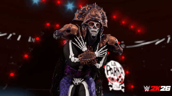 WWE 2K26 La Parka Charaktermodell im Ring