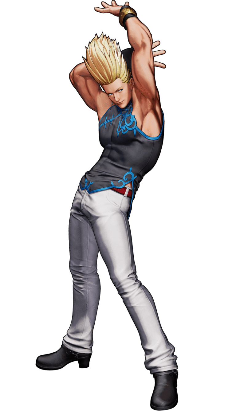 Team Hero aus The King of Fighters XV mit Shun'ei, Meitenkun und Benimaru Nikaido