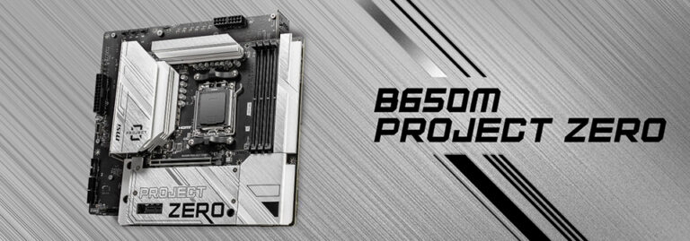 MSI B650M Project Zero Mainboard mit rückseitigen Anschlüssen