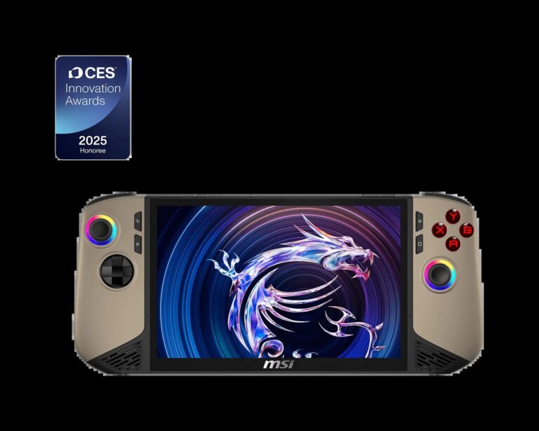 MSI Claw 8 AI+ auf der IFA 2024: erster Handheld mit Intel Lunar Lake Core Ultra 200V und 80-Wh-Akku