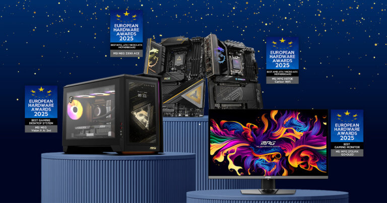 MSI gewinnt vier European Hardware Awards 2025