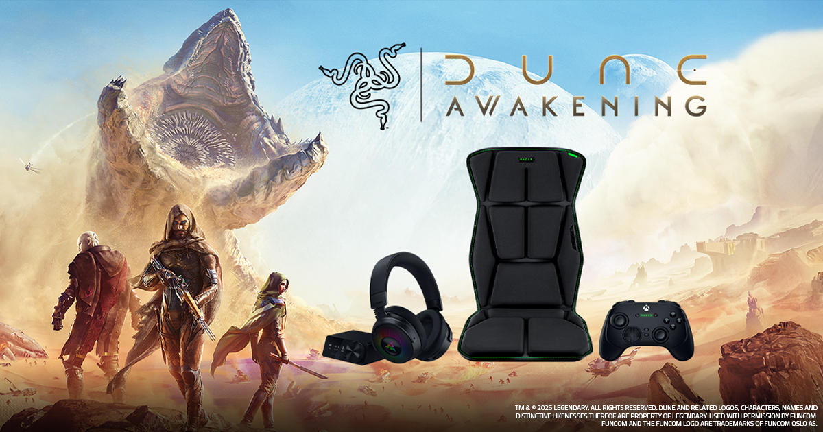 Razer Sensa HD Haptics und Chroma RGB in Dune: Awakening