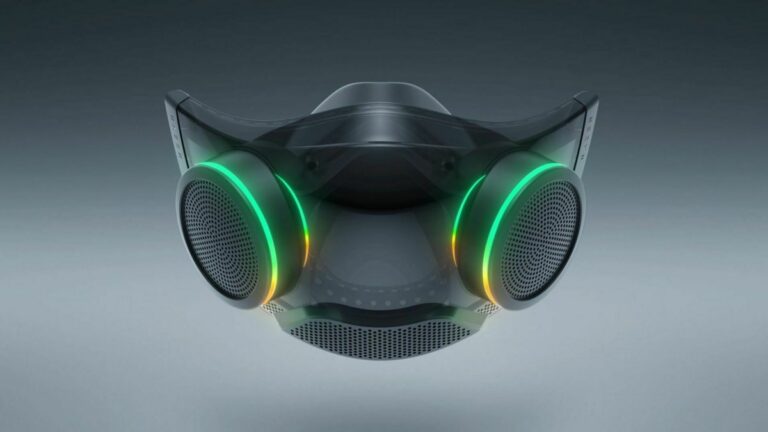 Razer Zephyr Pro: LED-Maske erhält Mikrofon und Lautsprecher
