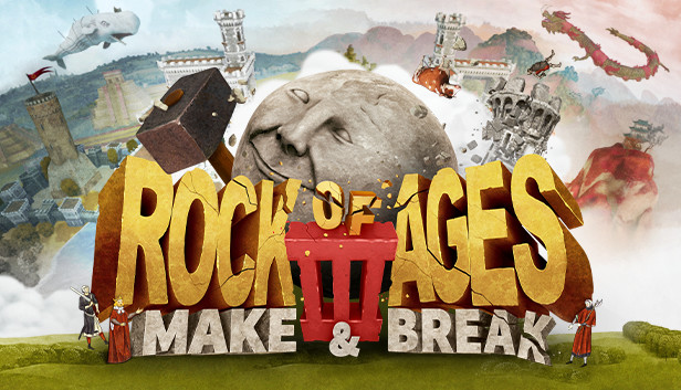 Rock of Ages 3: Make & Break mit rollendem Felsen und Burgen